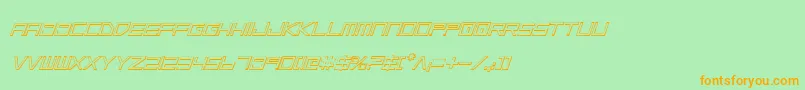 Lgsoi Font – Orange Fonts on Green Background