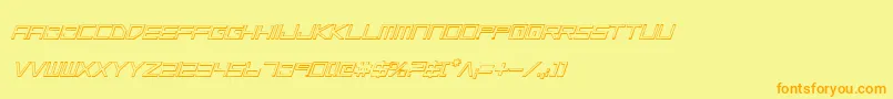 Lgsoi Font – Orange Fonts on Yellow Background