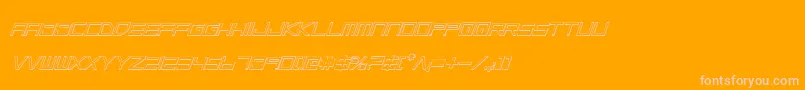 Lgsoi-Schriftart – Rosa Schriften auf orangefarbenem Hintergrund