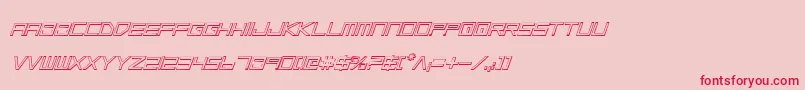 フォントLgsoi – ピンクの背景に赤い文字