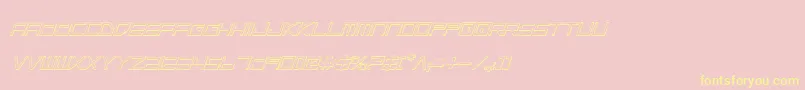 Lgsoi Font – Yellow Fonts on Pink Background