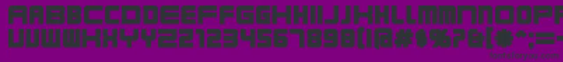 Шрифт KarnivoreBlack – чёрные шрифты на фиолетовом фоне
