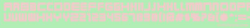 KarnivoreBlack Font – Pink Fonts on Green Background