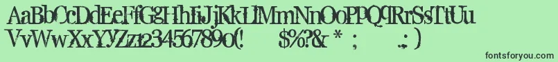 Подробнее о шрифте Supafly36 Шрифт Supafly36 – чёрные шрифты на зелёном фоне