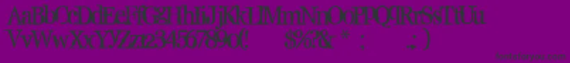 Supafly36-Schriftart – Schwarze Schriften auf violettem Hintergrund