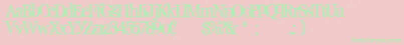 Supafly36 Font – Green Fonts on Pink Background