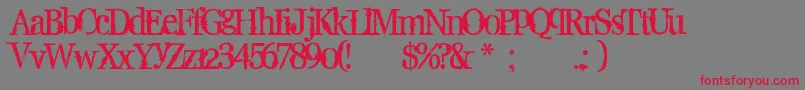 Supafly36 Font – Red Fonts on Gray Background