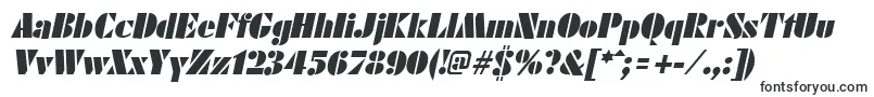 Шрифт FuturistblackItalic – вытянутые шрифты