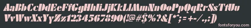 Подробнее о шрифте FuturistblackItalic Шрифт FuturistblackItalic – розовые шрифты на чёрном фоне