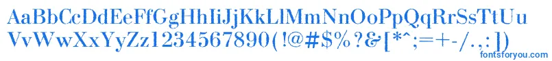 Bodoniroughc Font – Blue Fonts on White Background