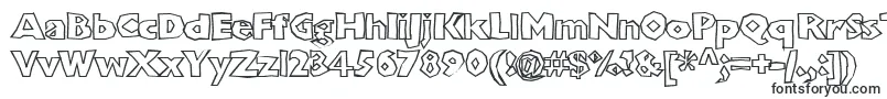 Шрифт Shlockoblockooutline – шрифты для Adobe Illustrator
