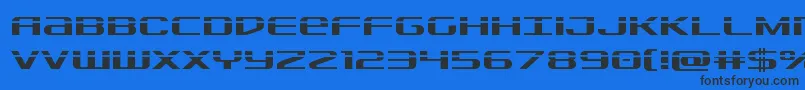 Sdflaser Font – Black Fonts on Blue Background