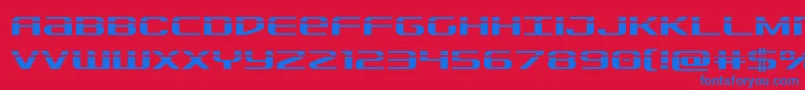 Sdflaser Font – Blue Fonts on Red Background