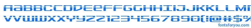 Sdflaser Font – Blue Fonts on White Background