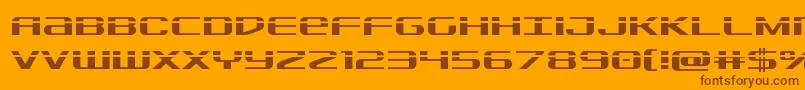 Sdflaser Font – Brown Fonts on Orange Background