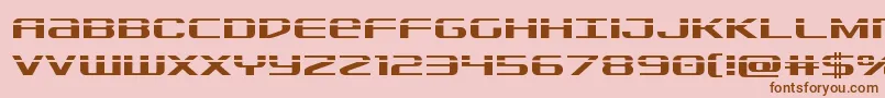 Sdflaser Font – Brown Fonts on Pink Background