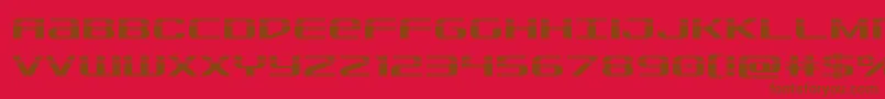 Sdflaser Font – Brown Fonts on Red Background