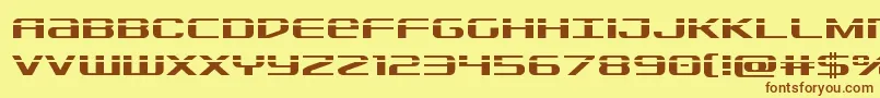Sdflaser Font – Brown Fonts on Yellow Background