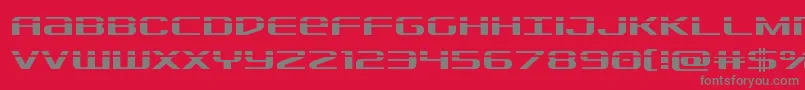 Sdflaser Font – Gray Fonts on Red Background