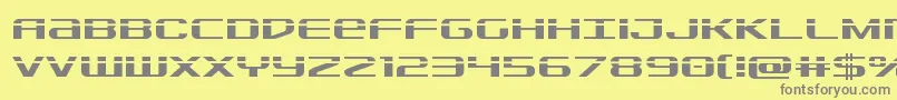 Sdflaser Font – Gray Fonts on Yellow Background