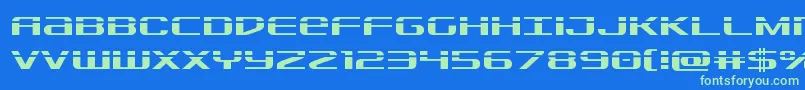 Sdflaser Font – Green Fonts on Blue Background