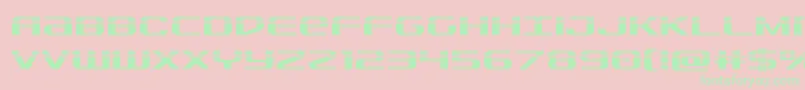 Sdflaser Font – Green Fonts on Pink Background