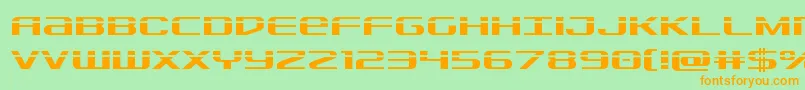 Police Sdflaser – polices orange sur fond vert