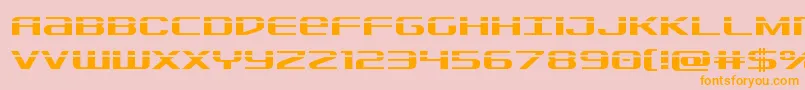 Czcionka Sdflaser – pomarańczowe czcionki na różowym tle