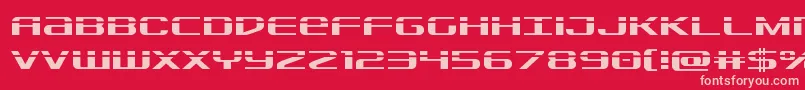 Sdflaser Font – Pink Fonts on Red Background