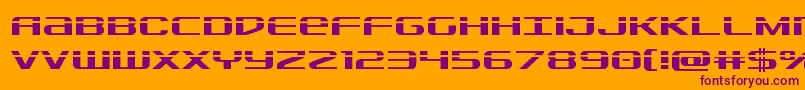 Sdflaser Font – Purple Fonts on Orange Background