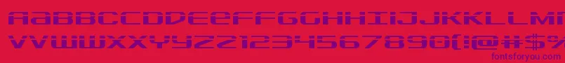 Sdflaser Font – Purple Fonts on Red Background