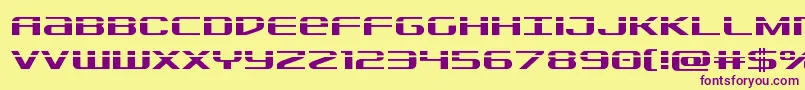 Sdflaser Font – Purple Fonts on Yellow Background