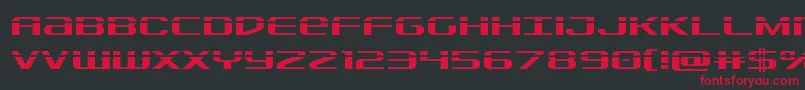Sdflaser Font – Red Fonts on Black Background