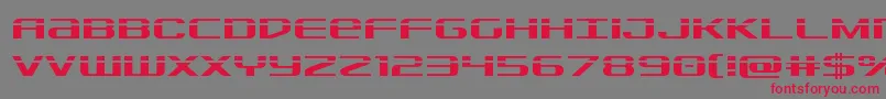 フォントSdflaser – 赤い文字の灰色の背景
