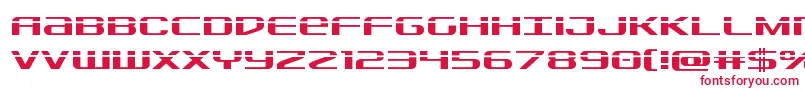 フォントSdflaser – 白い背景に赤い文字