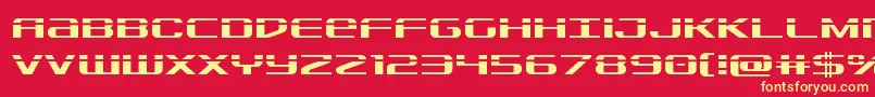 Sdflaser Font – Yellow Fonts on Red Background