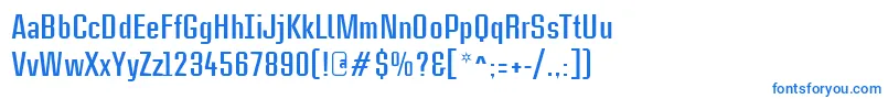 フォントCasestudynooneLtBold – 白い背景に青い文字