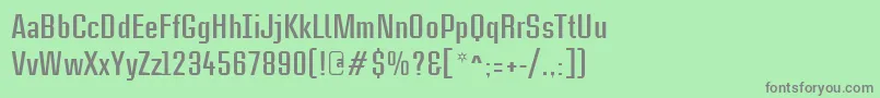 CasestudynooneLtBold-Schriftart – Graue Schriften auf grünem Hintergrund