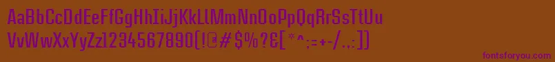 Шрифт CasestudynooneLtBold – фиолетовые шрифты на коричневом фоне