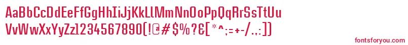 CasestudynooneLtBold Font – Red Fonts on White Background