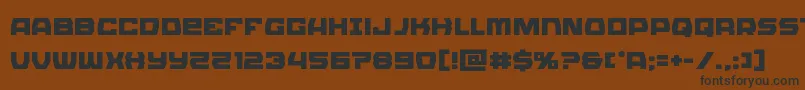 Olympiccarrier Font – Black Fonts on Brown Background