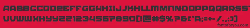 Olympiccarrier Font – Black Fonts on Red Background