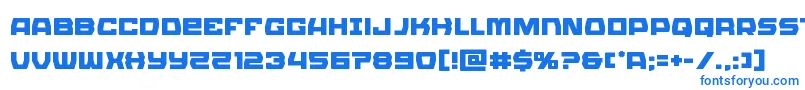 Olympiccarrier Font – Blue Fonts on White Background