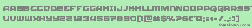 Olympiccarrier Font – Gray Fonts on Green Background
