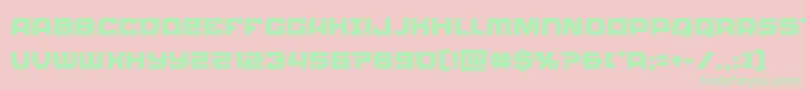 Olympiccarrier Font – Green Fonts on Pink Background