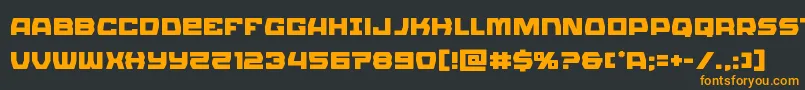 Olympiccarrier Font – Orange Fonts on Black Background