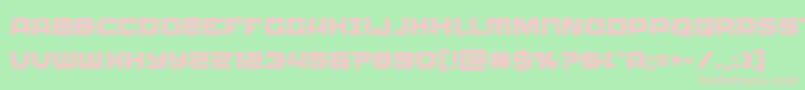 Olympiccarrier Font – Pink Fonts on Green Background