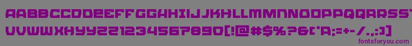 Olympiccarrier Font – Purple Fonts on Gray Background