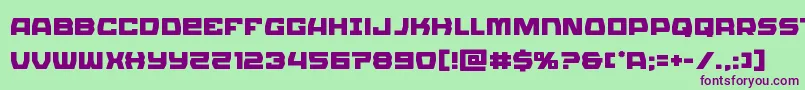 Olympiccarrier Font – Purple Fonts on Green Background