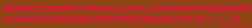 Olympiccarrier Font – Red Fonts on Brown Background